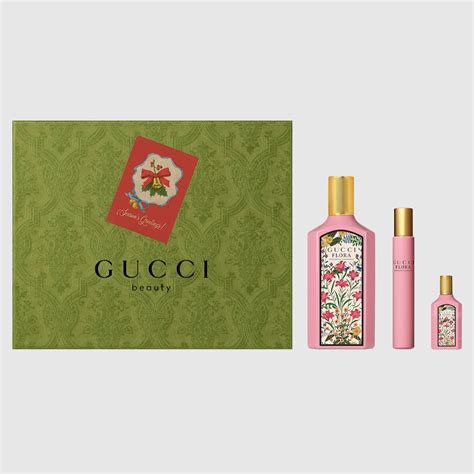 gucci flora sample set|Gucci gorgeous gardenia gift set.